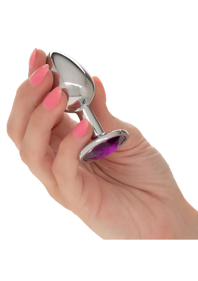 Jewel Small Amethyst Plug by CalExotics - Happytoys Sexshop: online sex shop for Feeling Happy & Easy ๐ - Discreet geleverd