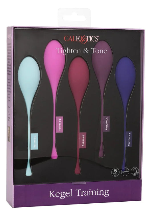 ♀ CalExotics Kegel Training 5-Piece Set bekkenbodem trainer - Happytoys Sexshop: Toys for Feeling Happy & Easy 😊 - Discreet geleverd
