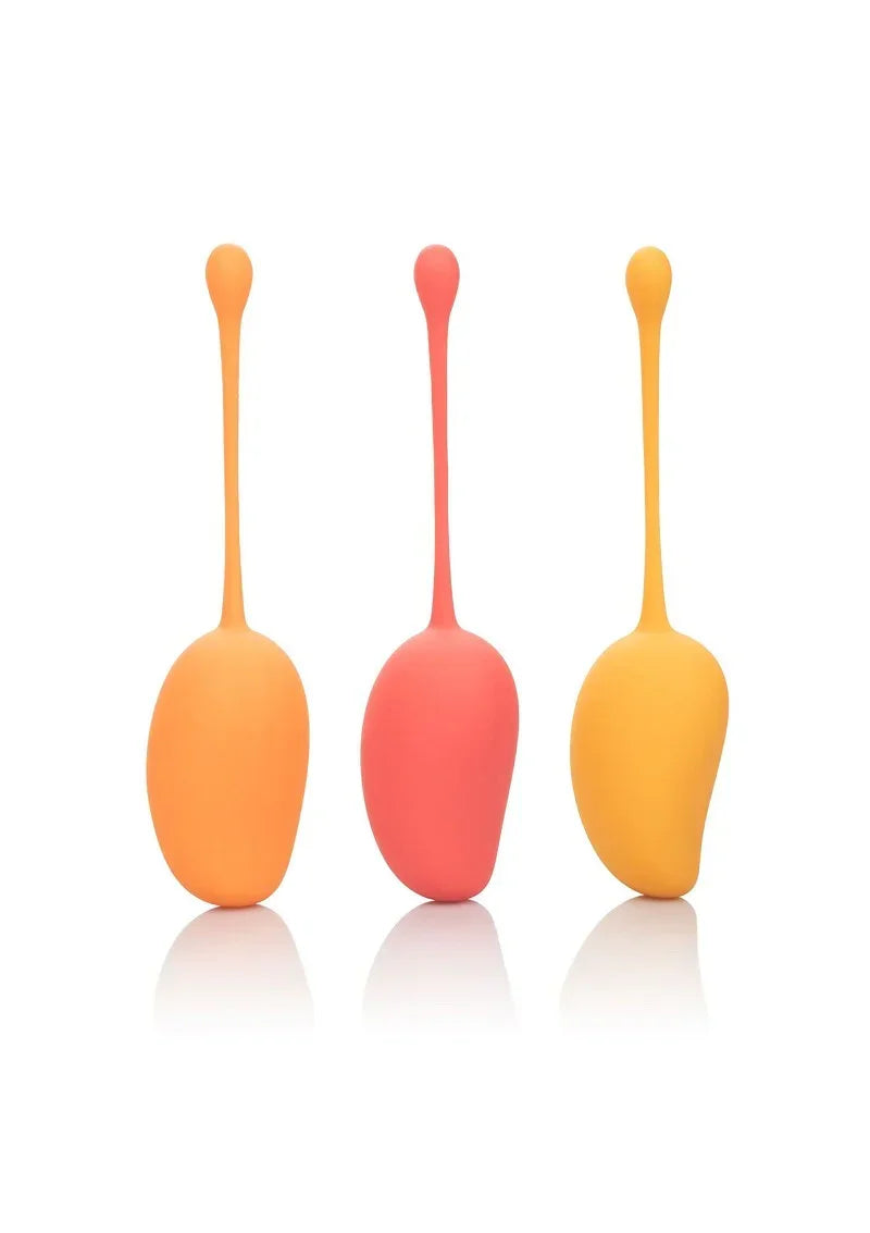 Bestel: Kegel Training Set Mango by CalExotics - bij Happytoys.nl, happytoys.be, Happytoys.ae: erotische sex webshop | liever Happy dan Easy ⭐⭐⭐⭐⭐