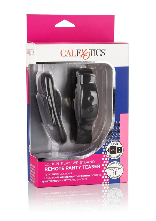 ♀ CalExotics Lock-N-Play Wristband Remote Panty Teaser - Happytoys Sexshop: Toys for Feeling Happy & Easy 😊 - Discreet geleverd