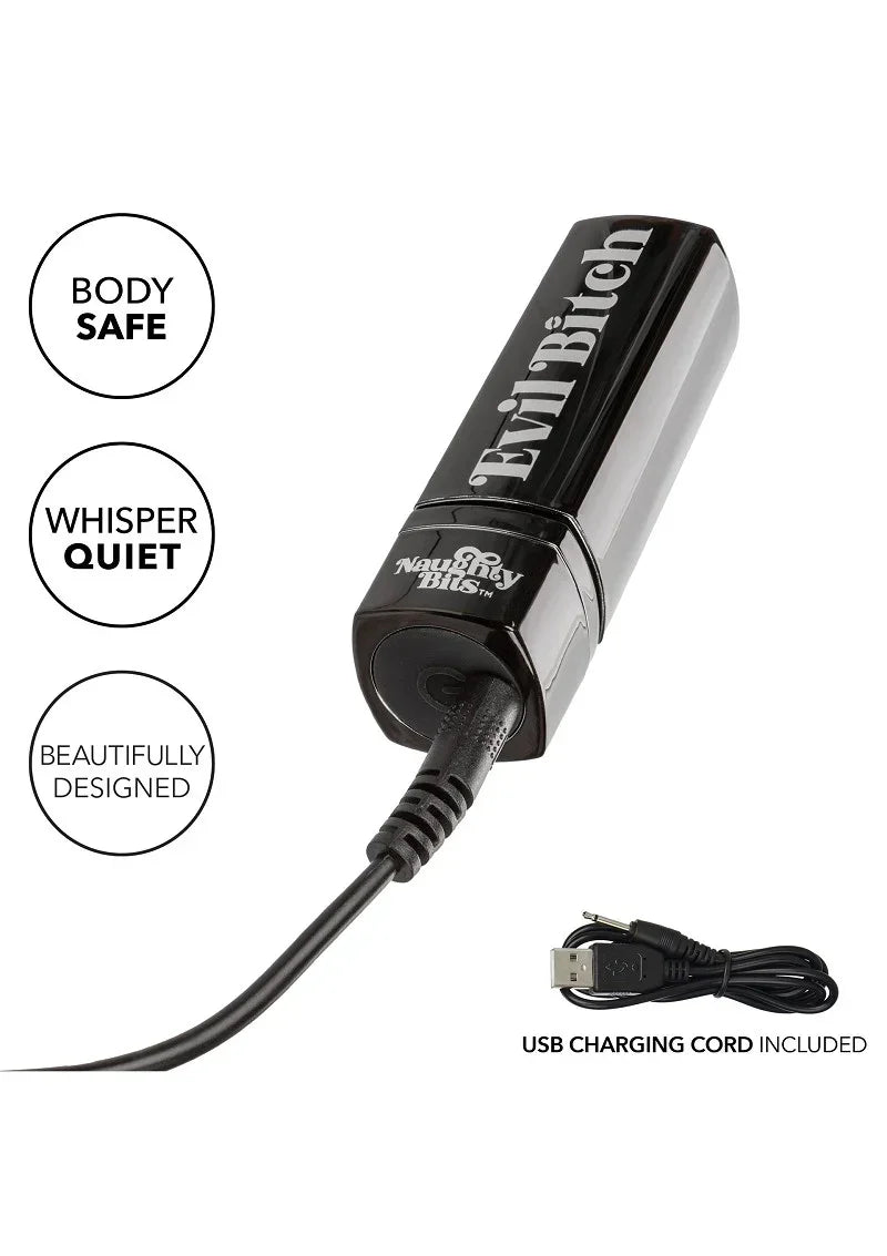 Bestel: Naughty Bits Evil Bitch Lipstick Vibrator by CalExotics - bij Happytoys.nl, happytoys.be, Happytoys.ae: erotische sex webshop | liever Happy dan Easy βββββ