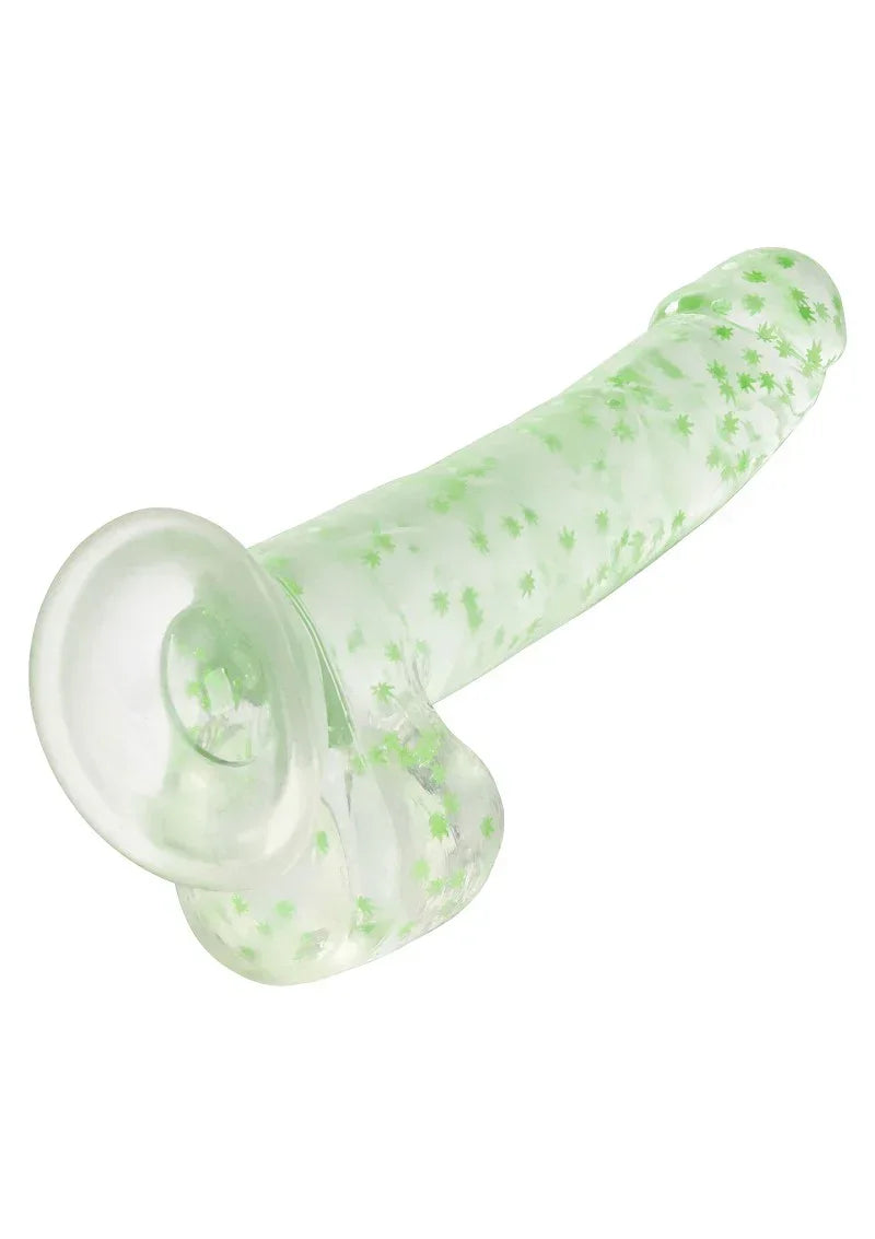 Bestel: Naughty Bits I Leaf Dick Glow - In - The - Dark Weed Leaf Dildo by CalExotics - bij Happytoys.nl, happytoys.be, Happytoys.ae: erotische sex webshop | liever Happy dan Easy βββββ