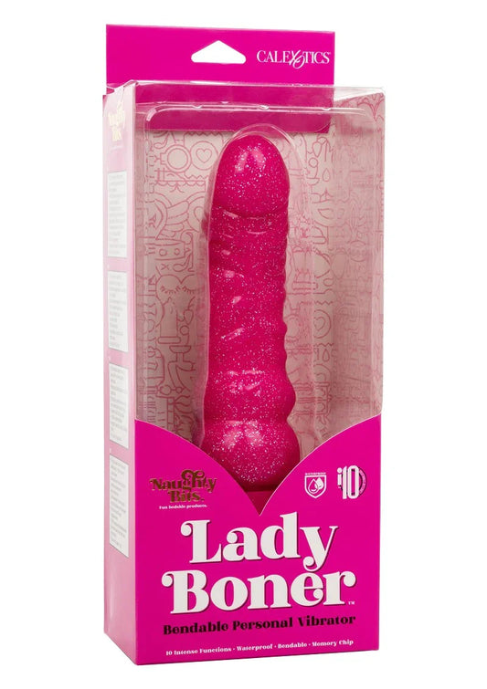♀ CalExotics Naughty Bits Lady Boner Buigzame persoonlijke vibrator - Happytoys Sexshop: Toys for Feeling Happy & Easy 😊 - Discreet geleverd