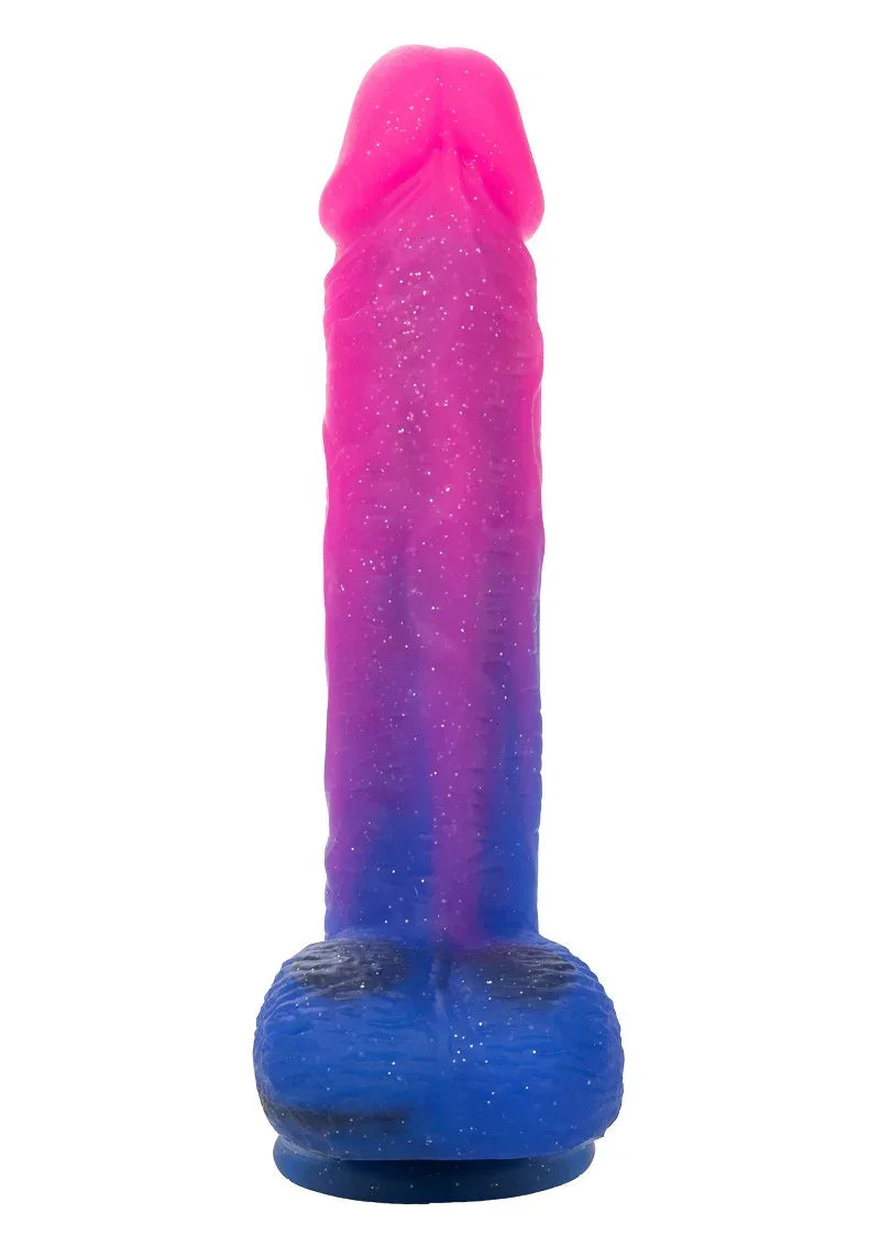 Bestel: Naughty Bits Ombré Hombre XL Vibrating Dildo by CalExotics - bij Happytoys.nl, happytoys.be, Happytoys.ae: erotische sex webshop | liever Happy dan Easy ⭐⭐⭐⭐⭐