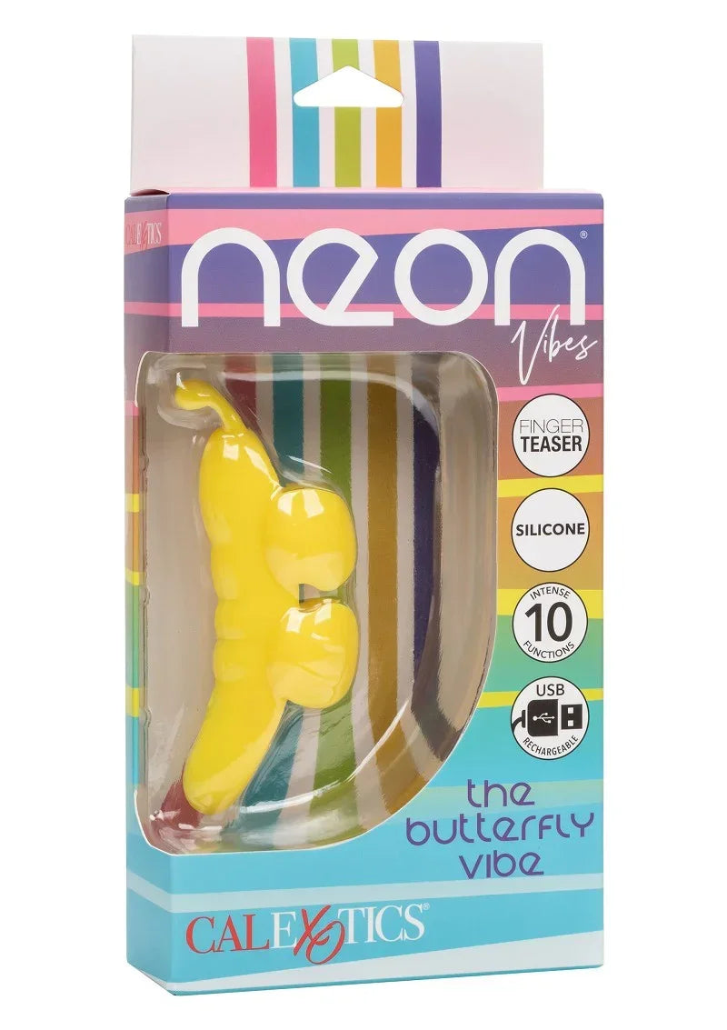 Bestel: Neon Vibes The Butterfly Vibe by CalExotics - bij Happytoys.nl, happytoys.be, Happytoys.ae: erotische sex webshop | liever Happy dan Easy ⭐⭐⭐⭐⭐