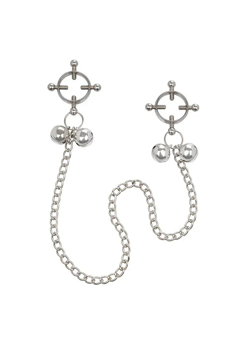 Bestel: 4 Point Nipple Press With Bells by CalExotics - bij Happytoys.nl, happytoys.be, Happytoys.ae: erotische sex webshop | liever Happy dan Easy βββββ