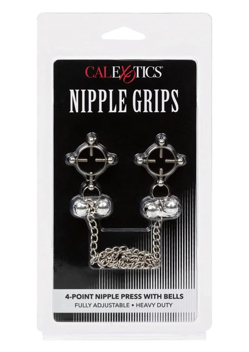Bestel: 4 Point Nipple Press With Bells by CalExotics - bij Happytoys.nl, happytoys.be, Happytoys.ae: erotische sex webshop | liever Happy dan Easy βββββ