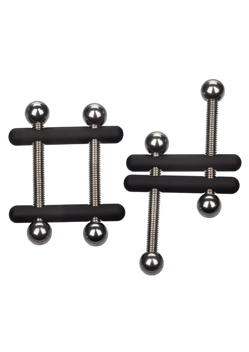 β CalExotics Nipple Grips Power Grip Crossbar Nipple Vices - Happytoys Sexshop: online sex shop for Feeling Happy & Easy π - Discreet geleverd
