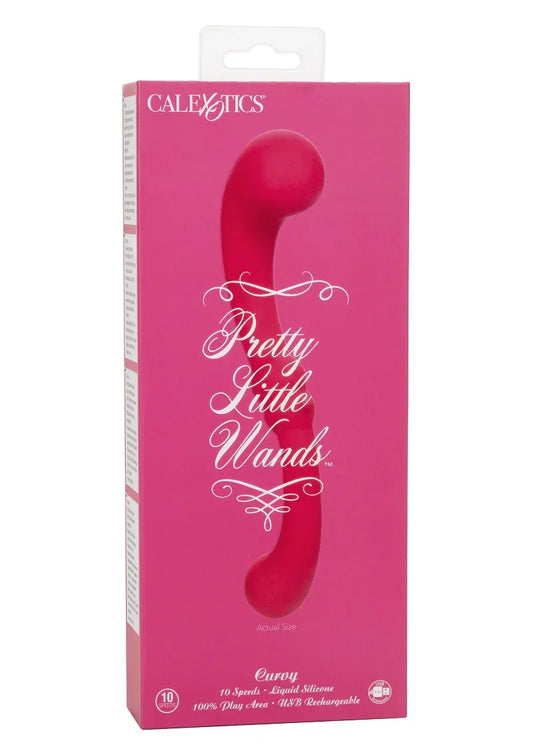 Pretty Little Wands Curvy vibrator by CalExotics - Happytoys Sexshop: Toys for Feeling Happy & Easy 😊 - Discreet geleverd