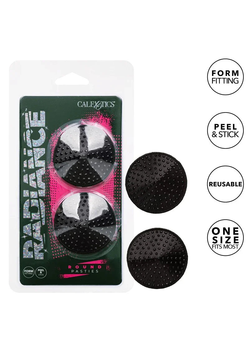 Radiance Round Pasties by CalExotics - Happytoys Sexshop: online sex shop for Feeling Happy & Easy 😊 - Discreet geleverd