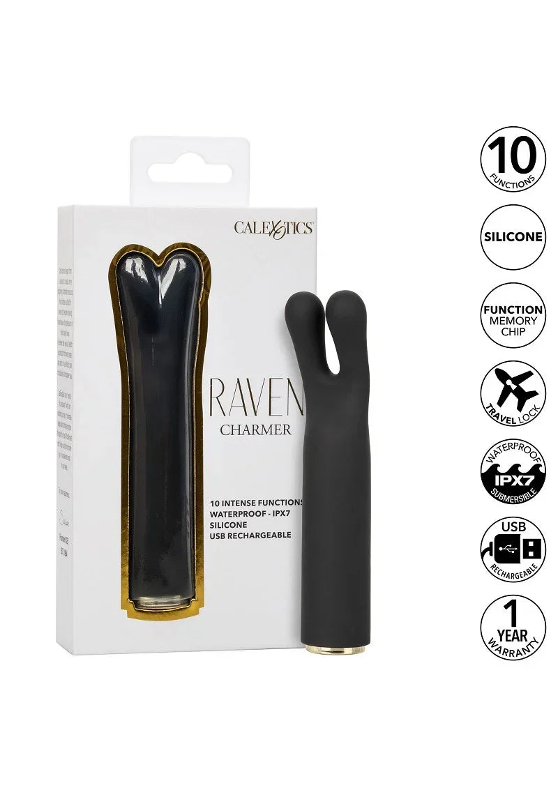 Bestel: Raven Charmer Massager by CalExotics - bij Happytoys.nl, happytoys.be, Happytoys.ae: erotische sex webshop | liever Happy dan Easy ⭐⭐⭐⭐⭐