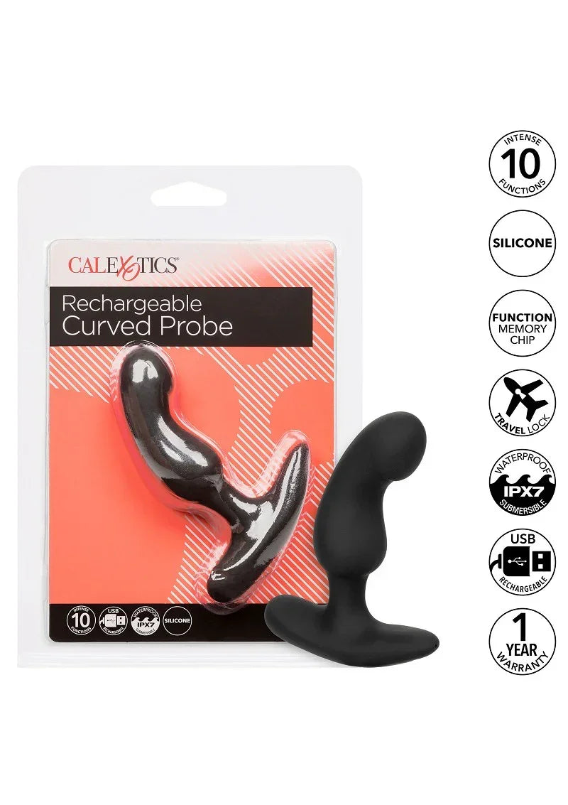 Bestel: Rechargeable Curved Probe by CalExotics - bij Happytoys.nl, happytoys.be, Happytoys.ae: erotische sex webshop | liever Happy dan Easy βββββ