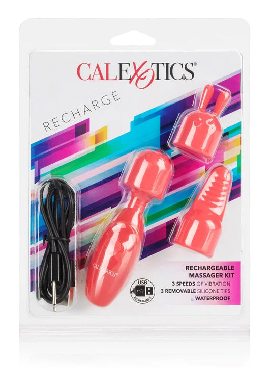 Rechargeable Massager Kit by CalExotics - Happytoys Sexshop: Toys for Feeling Happy & Easy 😊 - Discreet geleverd