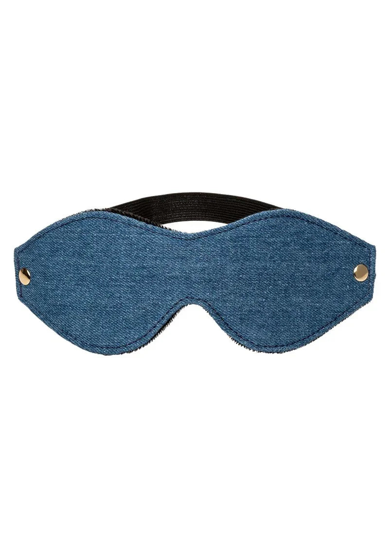 Bestel: Ride 'em Premium Denim Collection Eye Mask by CalExotics - bij Happytoys.nl, happytoys.be, Happytoys.ae: erotische sex webshop | liever Happy dan Easy βββββ