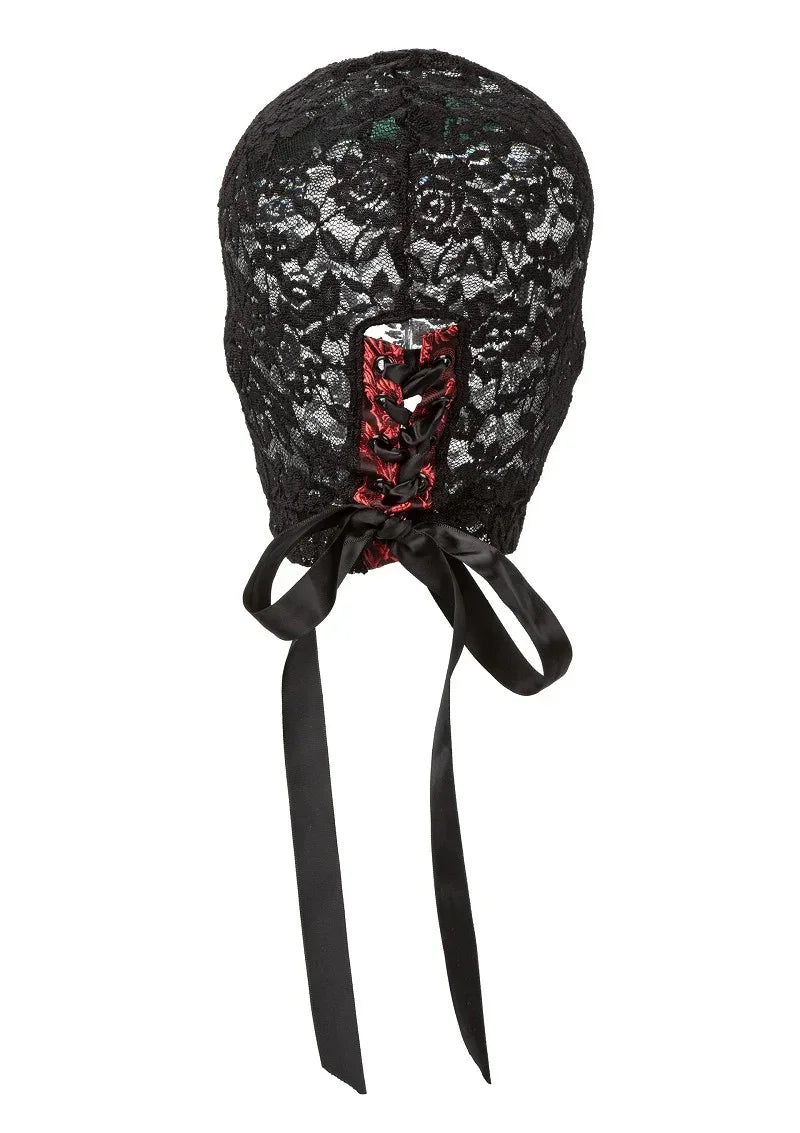 Bestel: Scandal Corset Lace Hood by CalExotics - bij Happytoys.nl, happytoys.be, Happytoys.ae: erotische sex webshop | liever Happy dan Easy ⭐⭐⭐⭐⭐