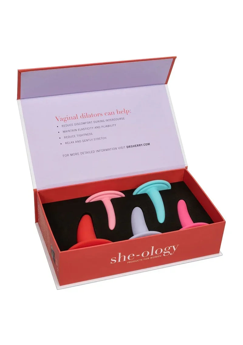 Bestel: She - ology 5 - piece Wearable Vaginal Dilator Set by CalExotics - bij Happytoys.nl, happytoys.be, Happytoys.ae: erotische sex webshop | liever Happy dan Easy βββββ