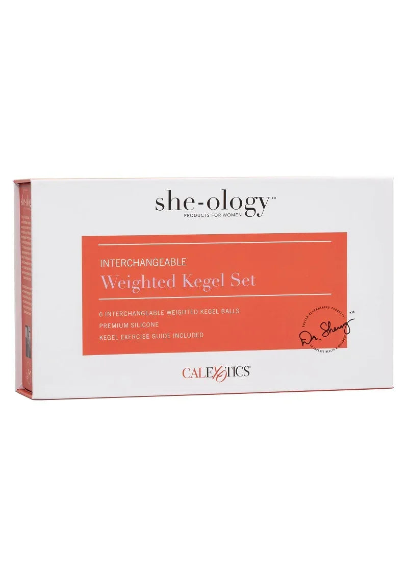 Bestel: CalExotics She - ology Interchangeable Weighted Kegel Set - bij Happytoys.nl, happytoys.be, Happytoys.ae: erotische sex webshop | liever Happy dan Easy βββββ
