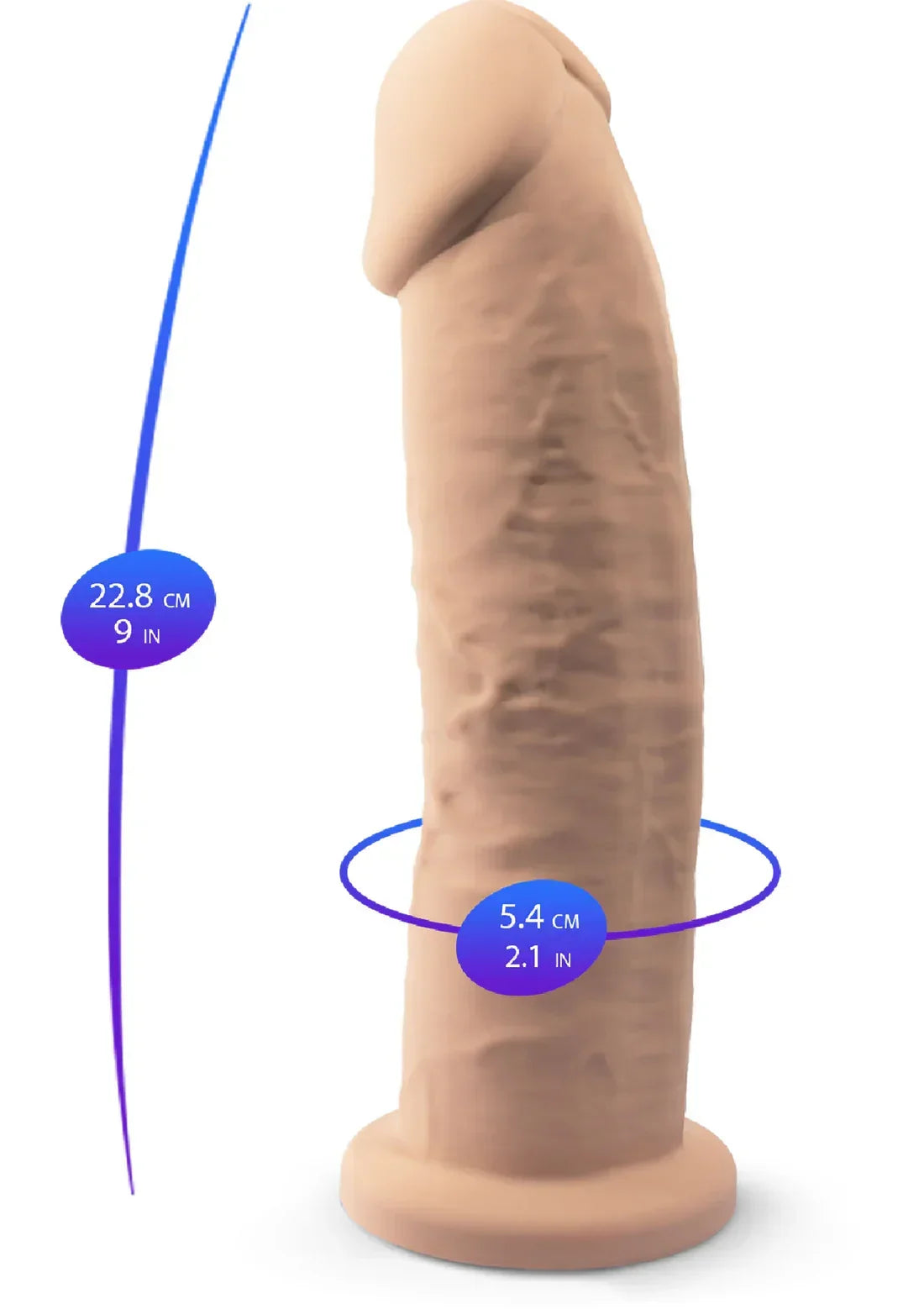 Bestel: Dong Model 9 inch by Silex - D - bij Happytoys.nl, happytoys.be, Happytoys.ae: erotische sex webshop | liever Happy dan Easy ⭐⭐⭐⭐⭐