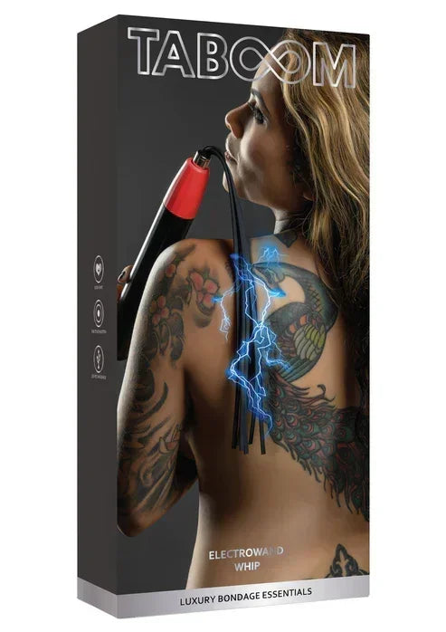 Bestel: Electro Wand Whip by Taboom - bij Happytoys.nl, happytoys.be, Happytoys.ae: erotische sex webshop | liever Happy dan Easy ⭐⭐⭐⭐⭐