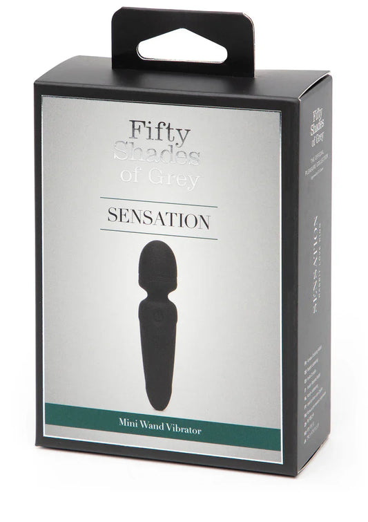 Sensation Rechargeable Mini Wand Vibrator Fifty Shades of Grey - Happytoys Sexshop: Toys for Feeling Happy & Easy 😊 - Discreet geleverd