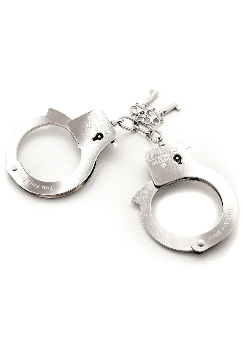 Bestel: You Are Mine Metal Handcuffs Fifty Shades of Grey - bij Happytoys.nl, happytoys.be, Happytoys.ae: erotische sex webshop | liever Happy dan Easy βββββ