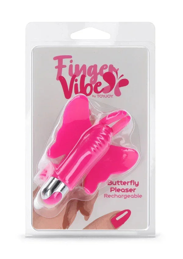 Bestel: Finger Vibe Butterfly Pleaser Rechargeable by ToyJoy - bij Happytoys.nl, happytoys.be, Happytoys.ae: erotische sex webshop | liever Happy dan Easy ⭐⭐⭐⭐⭐