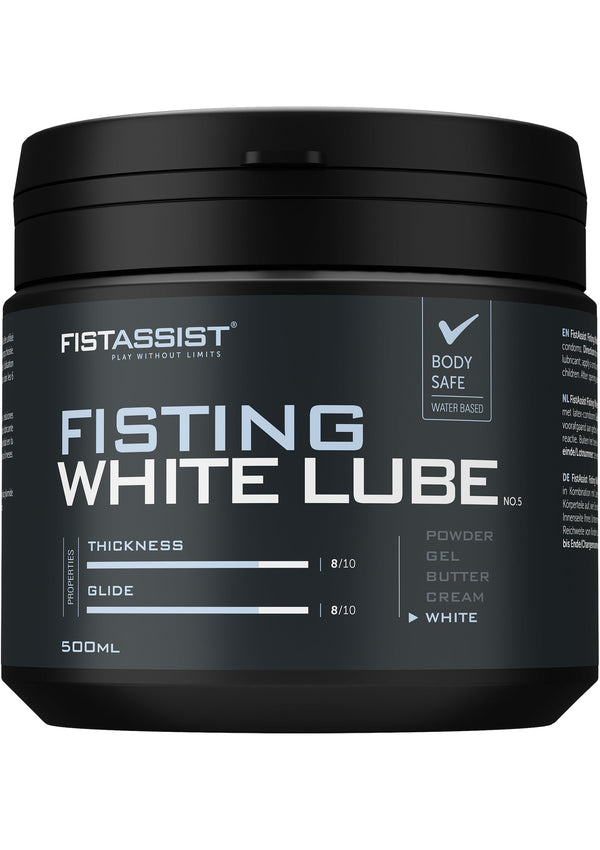 Bestel: Fisting White Lube 500 ml by Cobeco Fist Assist - bij Happytoys: de erotische sex webshop | liever Happy dan Easy ⭐⭐⭐⭐⭐
