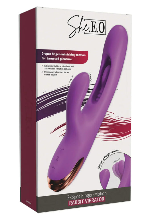 G-SpotFinger-MotionRabbitbyShe.E.O.2 @ Happytoys Sexshop: online sex shop for Feeling Happy & Easy 😊 the erotic store owned by a woman