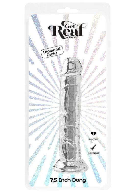 Get Real Clear Dong 7.5' by ToyJoy - Happytoys Sexshop: online sex shop for Feeling Happy & Easy π - Discreet geleverd