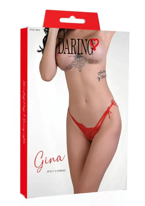 Bestel: Gina spicy V - string by Daring Intimates - bij Happytoys.nl, happytoys.be, Happytoys.ae: erotische sex webshop | liever Happy dan Easy ⭐⭐⭐⭐⭐