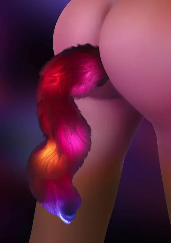 Bestel: Glow In the Dark Unicorn Tail & Buttplug LED by Taboom - bij Happytoys.nl, happytoys.be, Happytoys.ae: erotische sex webshop | liever Happy dan Easy βββββ