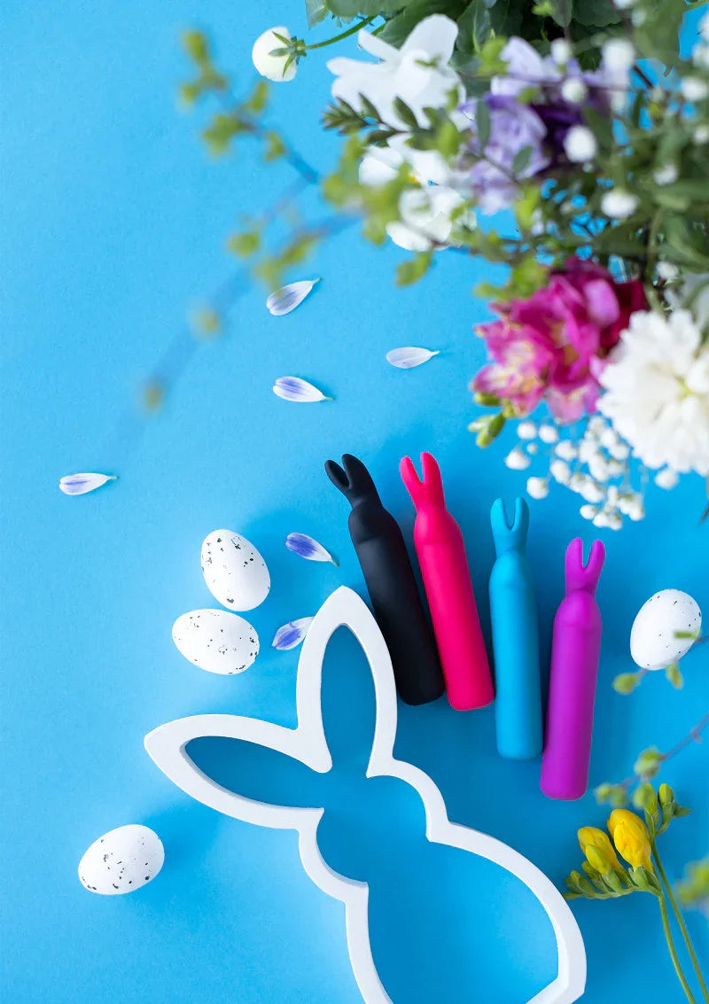 Rabbit Ears Bullet Vibrator black by Happy Rabbits - Happytoys Sexshop: Toys for Feeling Happy & Easy 😊 - Discreet geleverd
