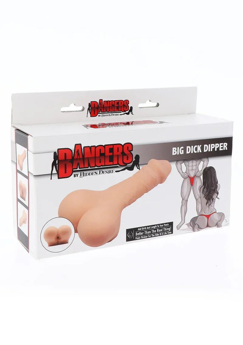 Bestel: Bangers Big Dick Dipper Masturbator by Hidden Desire - bij Happytoys.nl, happytoys.be, Happytoys.ae: erotische sex webshop | liever Happy dan Easy ⭐⭐⭐⭐⭐