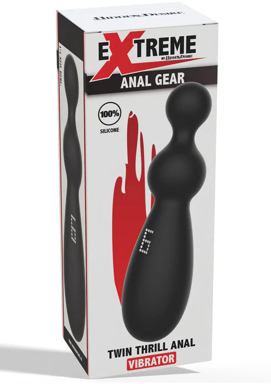 Twin Thrill Anal Vibrator by Hidden Desire Extreme - Happytoys Sexshop: Toys for Feeling Happy & Easy 😊 - Discreet geleverd
