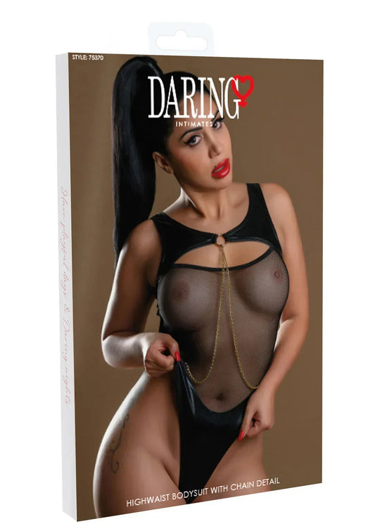 Bestel: Highwaist Bodysuit With Chain by Daring Intimates - bij Happytoys.nl, happytoys.be, Happytoys.ae: erotische sex webshop | liever Happy dan Easy βββββ