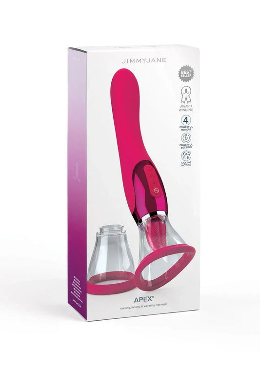 Jimmy Jane Apex VIbrator met tong - Happytoys Sexshop: Toys for Feeling Happy & Easy 😊 - Discreet geleverd