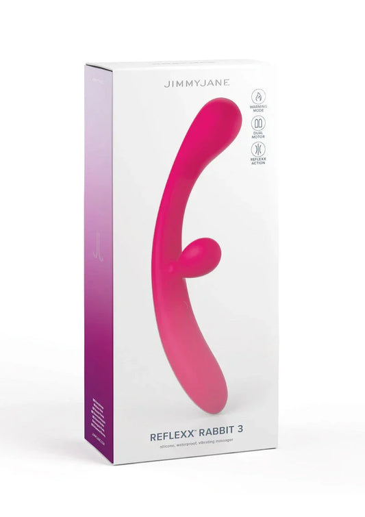 ♀ Jimmy Jane Reflexx Rabbit 3 Vibrator - Happytoys Sexshop: Toys for Feeling Happy & Easy 😊 - Discreet geleverd