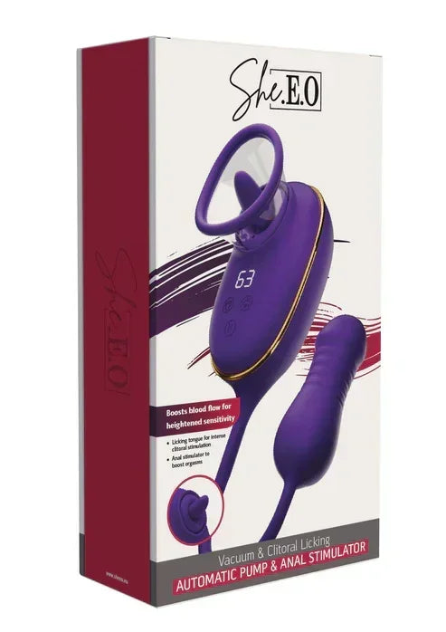 LickingClitoralPump_AnalStimulatorbyShe.E.O.2 @ Happytoys Sexshop: online sex shop for Feeling Happy & Easy 😊 the erotic store owned by a woman