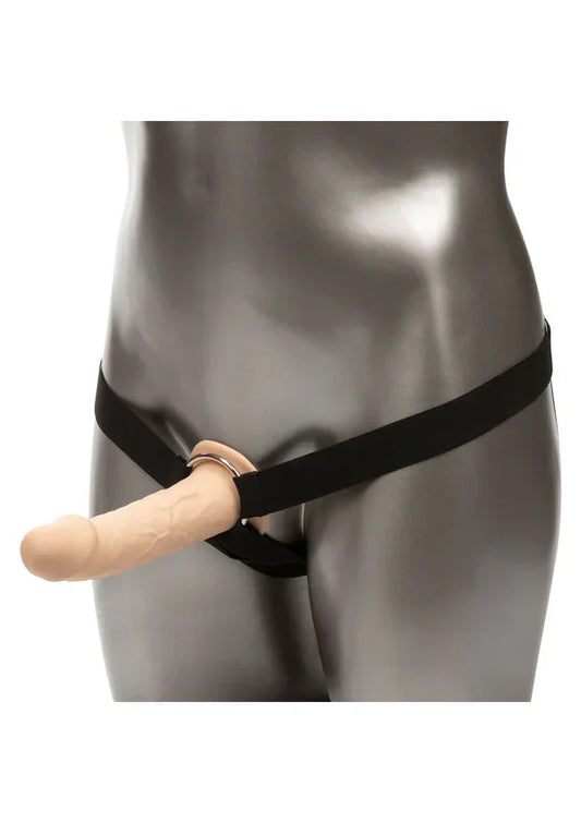 Life-Like Extension W Harness brown by CalExotics - Happytoys Sexshop: Toys for Feeling Happy & Easy 😊 - Discreet geleverd