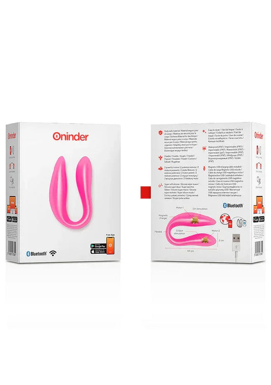 Lisboa Double Pleasure Pink + App by Oninder - Happytoys Sexshop: Toys for Feeling Happy & Easy π - Discreet geleverd