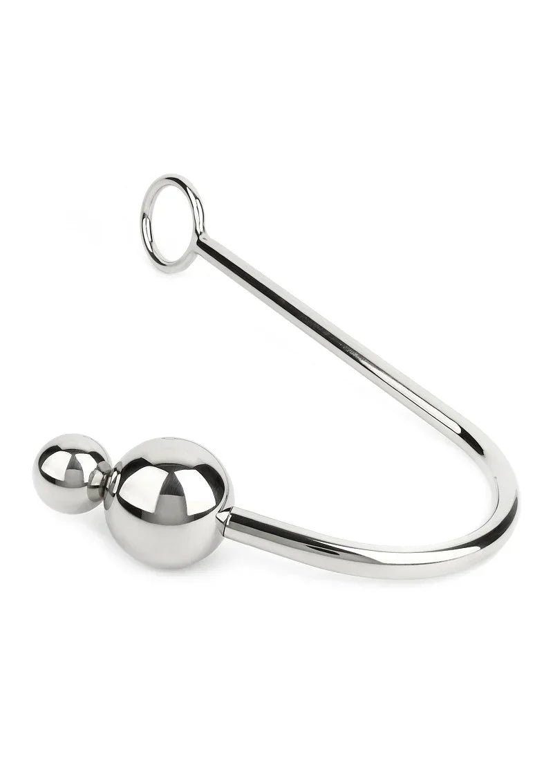 Bestel: Anal Hook Double Balls 25+40mm by Mr. Steel - bij Happytoys.nl, happytoys.be, Happytoys.ae: erotische sex webshop | liever Happy dan Easy βββββ