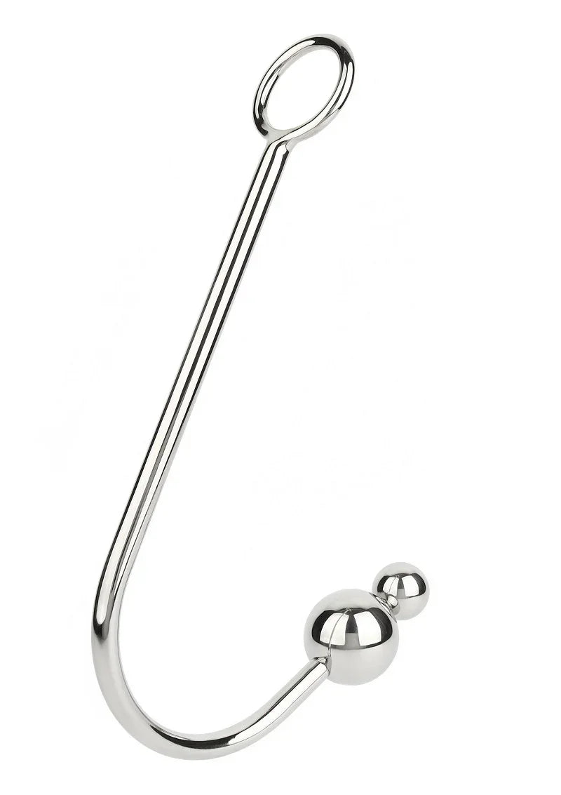Bestel: Anal Hook Double Balls 25+40mm by Mr. Steel - bij Happytoys.nl, happytoys.be, Happytoys.ae: erotische sex webshop | liever Happy dan Easy βββββ