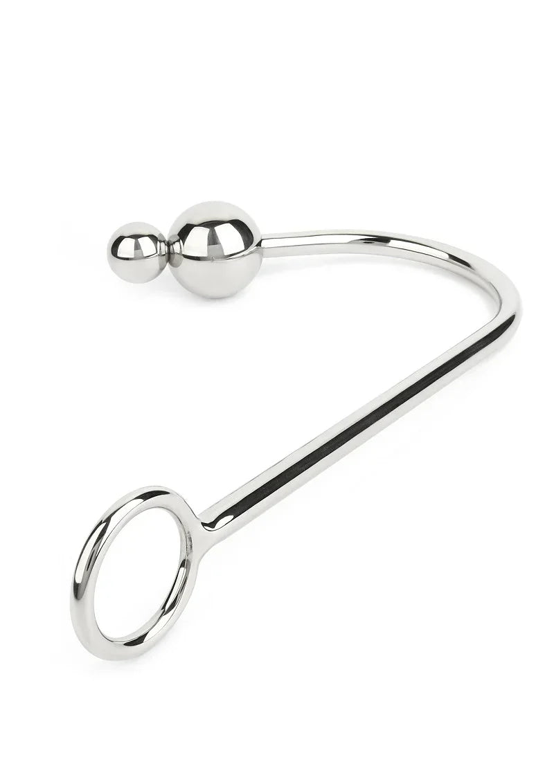 Bestel: Anal Hook Double Balls 25+40mm by Mr. Steel - bij Happytoys.nl, happytoys.be, Happytoys.ae: erotische sex webshop | liever Happy dan Easy βββββ