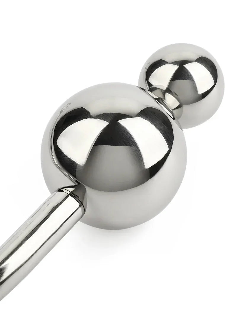 Bestel: Anal Hook Double Balls 25+40mm by Mr. Steel - bij Happytoys.nl, happytoys.be, Happytoys.ae: erotische sex webshop | liever Happy dan Easy βββββ