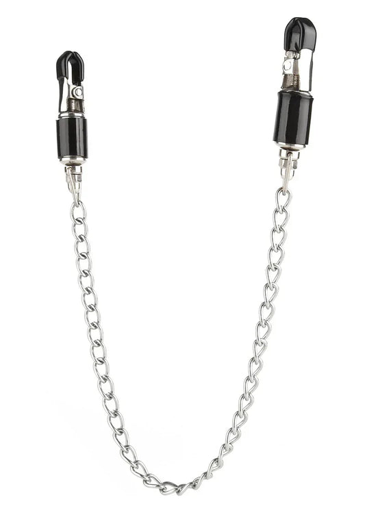 Mr.SteelBarrelTitClampsWithChain2 @ Happytoys Sexshop: online sex shop for Feeling Happy & Easy π the erotic store owned by a woman