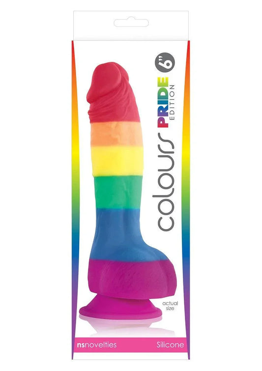 Colours Pride Edition 6' Dong by NS Novelties - Happytoys Sexshop: Toys for Feeling Happy & Easy 😊 - Discreet geleverd