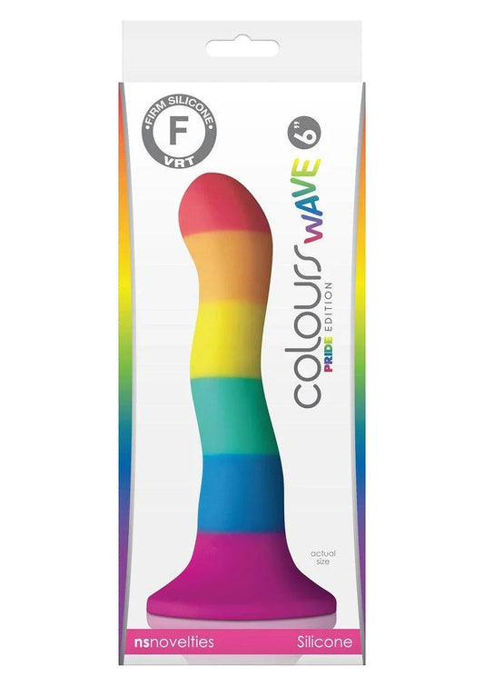 NS Novelties Colours Pride Edition 6' Wave Dildo - Happytoys Sexshop: Toys for Feeling Happy & Easy 😊 - Discreet geleverd