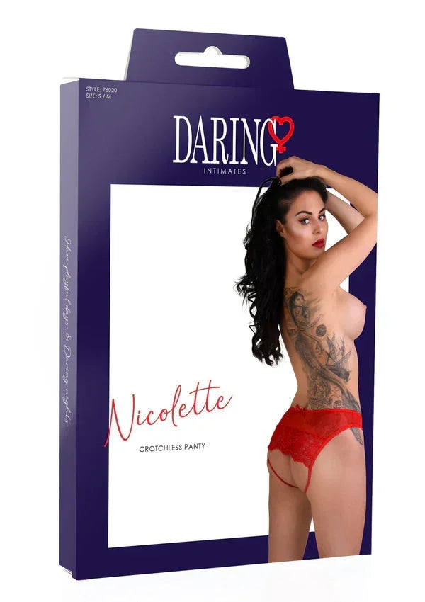 Bestel: Nicolette crotchless panty by Daring Intimates - bij Happytoys.nl, happytoys.be, Happytoys.ae: erotische sex webshop | liever Happy dan Easy βββββ