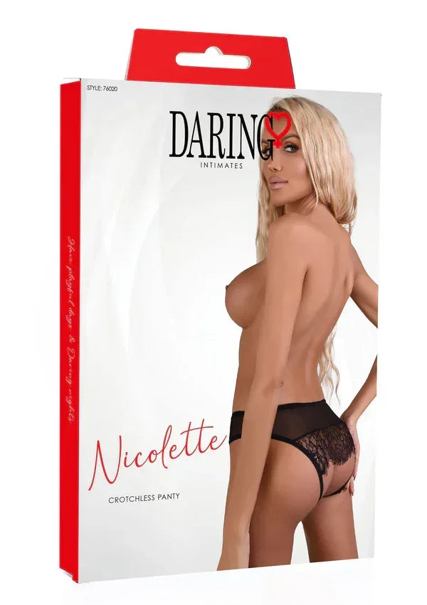 Bestel: Nicolette crotchless panty by Daring Intimates - bij Happytoys.nl, happytoys.be, Happytoys.ae: erotische sex webshop | liever Happy dan Easy βββββ