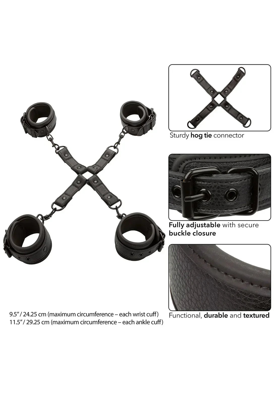 Bestel: Nocturnal Hog Tie by CalExotics - bij Happytoys.nl, happytoys.be, Happytoys.ae: erotische sex webshop | liever Happy dan Easy βββββ